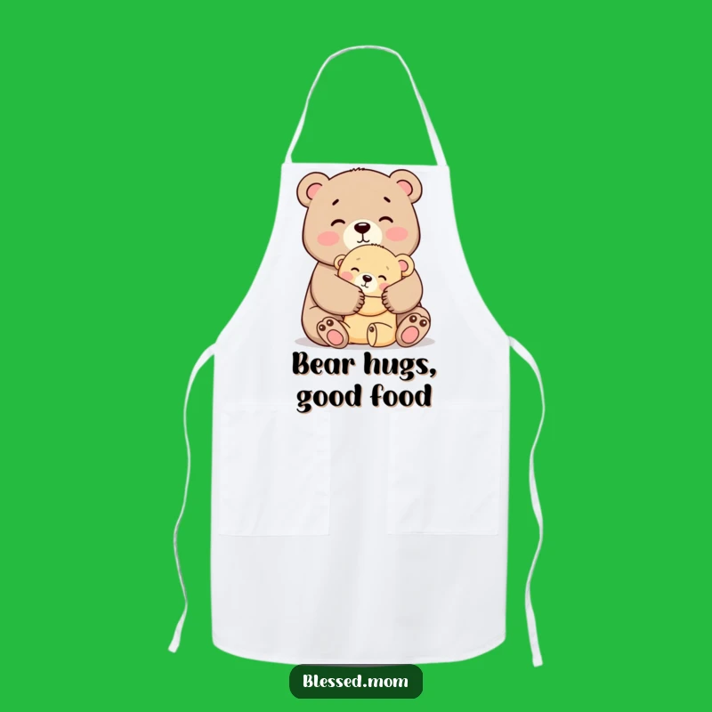 Funny Mama Bear Hug Apron - Kitchen Love Gift