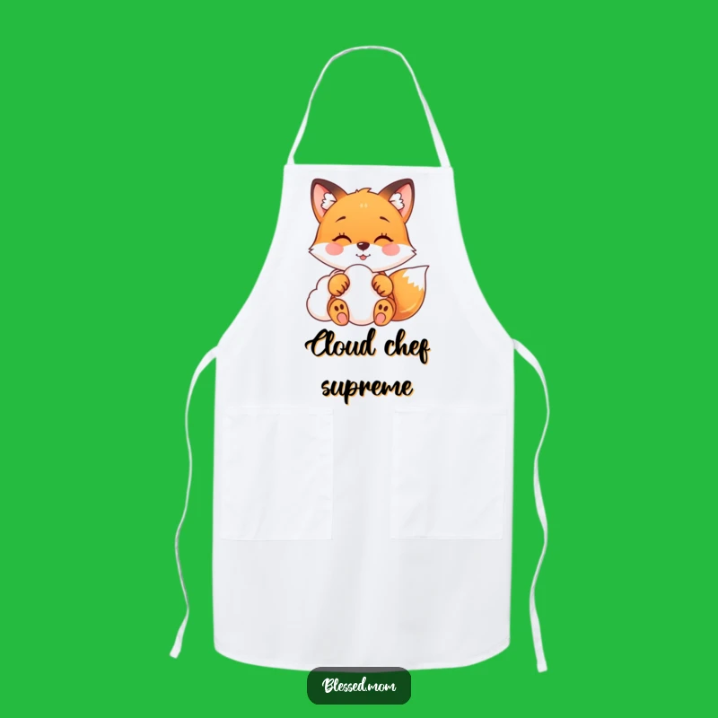Funny Fox Apron: Kitchen Cloud Style, Perfect Chef Fox Gift