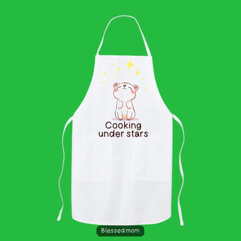 Funny Star Gazing Animal Apron: Cook with Hope in this Funny Celestial Kitchen Gear