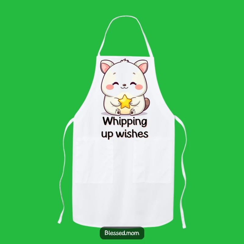 Funny Serene Animal Star Apron: Cook with Joy and a Touch of Celestial Magic