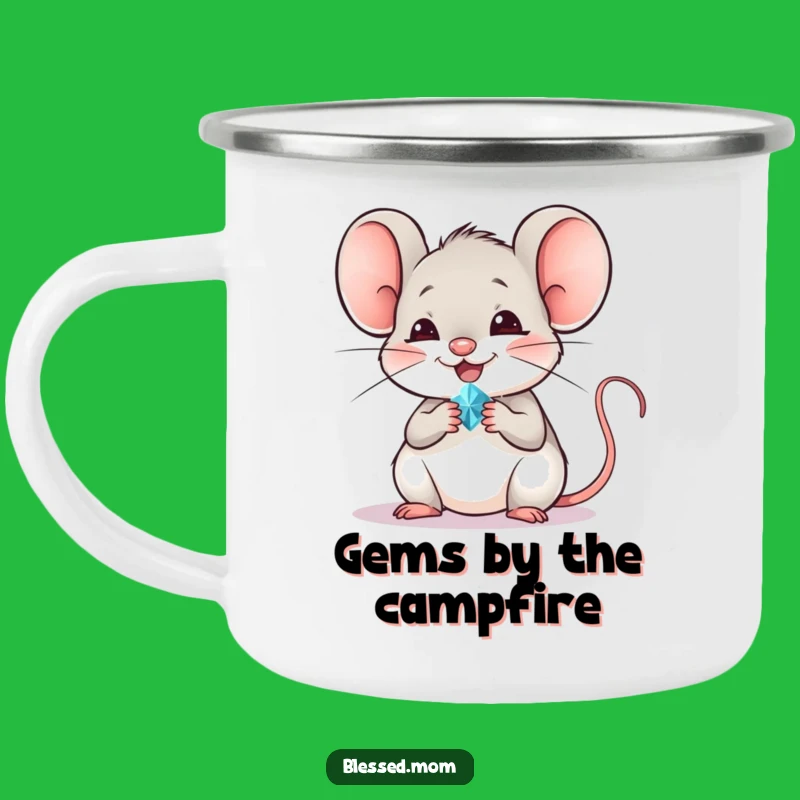 Funny Mouse Camping Mug: Treasure Hunt, Perfect Adventure Mouse Gift