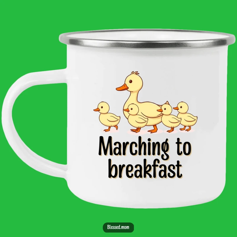 Funny Mom Duck Camping Mug: Leading Ducklings Line Camp Cup, Perfect Gift for Campers