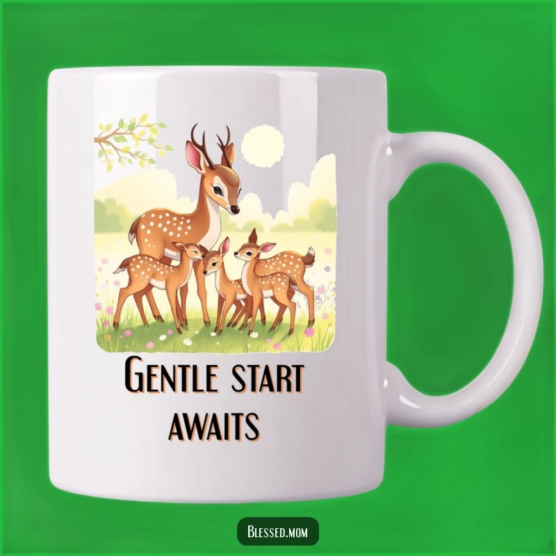 Funny Deer Mom Mug: Gentle Gift for Nature Lovers and Moms