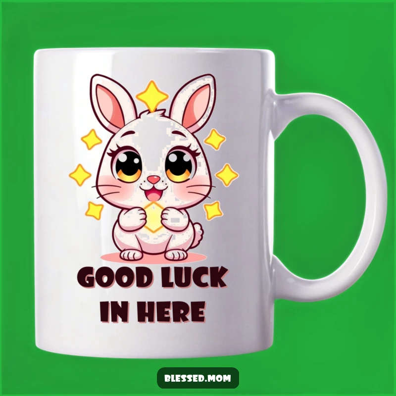Funny Rabbit Charm Mug - Magical Creature Coffee Cup, Whimsical Gift
