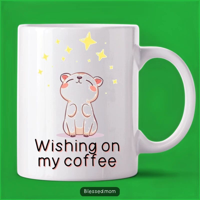 Funny Hopeful Animal Mug: Wish Upon a Star with this Funny Gratitude Gift Mug