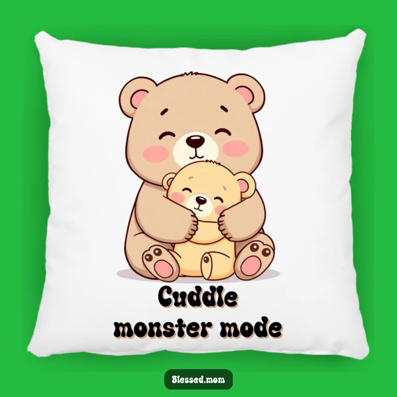 Funny Mama Bear Hug Pillow - Cozy Comfort Gift