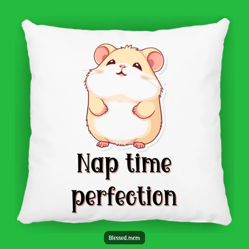 Funny Hamster Pillow: Cozy Smile Comfort, Perfect Cute Hamster Gift