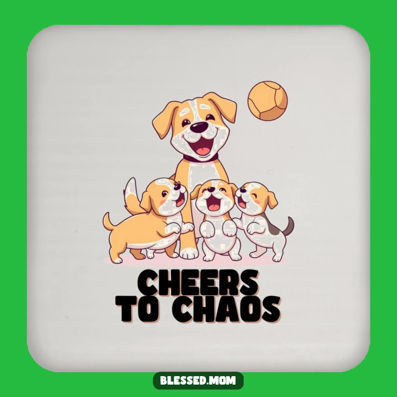 Funny Dog Mom Coasters: Protect Surfaces with Puppy Playfulness