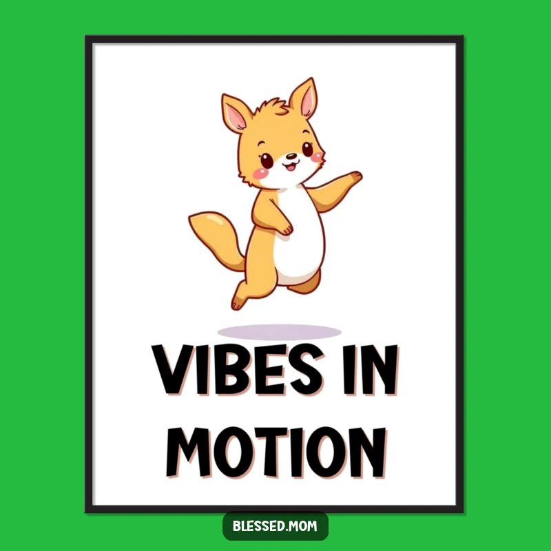 Funny Dancing Animal Poster: Decorate with Rhythm and this Funny Motion Art