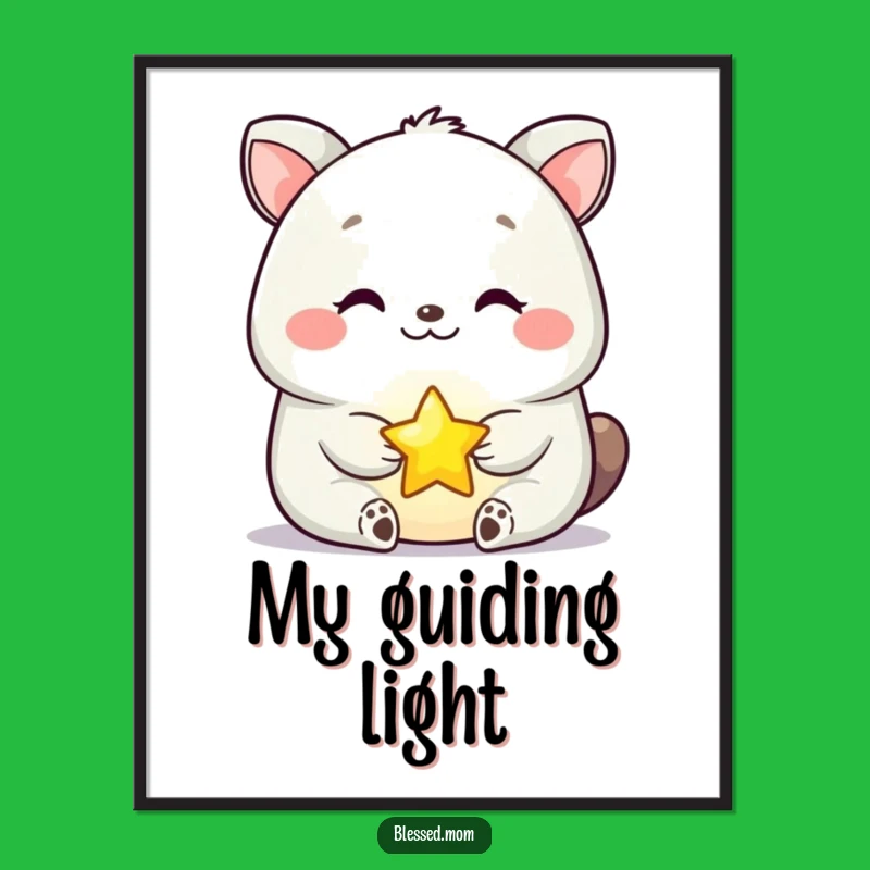 Funny Serene Animal Star Poster: Bring Whimsical Joy and Calm to Your Walls