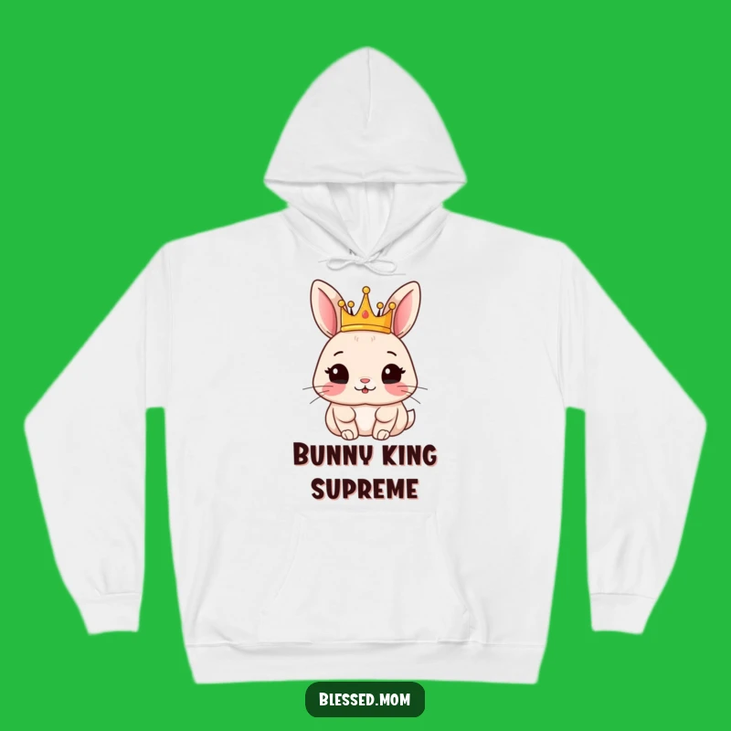 Funny Rabbit Hoodie: Cozy King Design, Perfect Warm Rabbit Gift