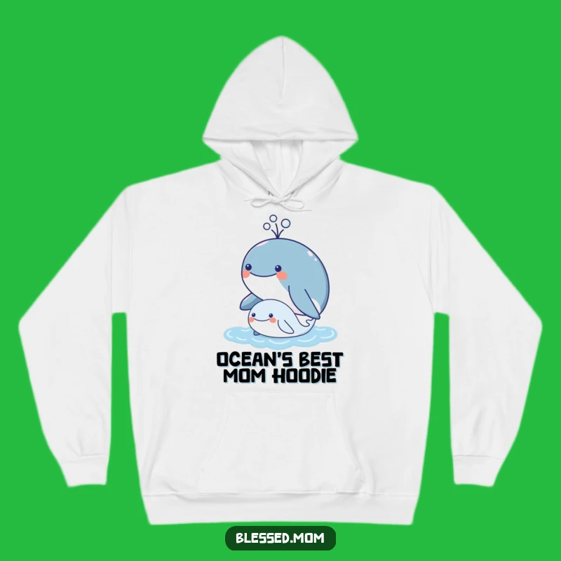 Cozy Funny Kawaii Whale Duo Hoodie - Warm & Cute Ocean Gift