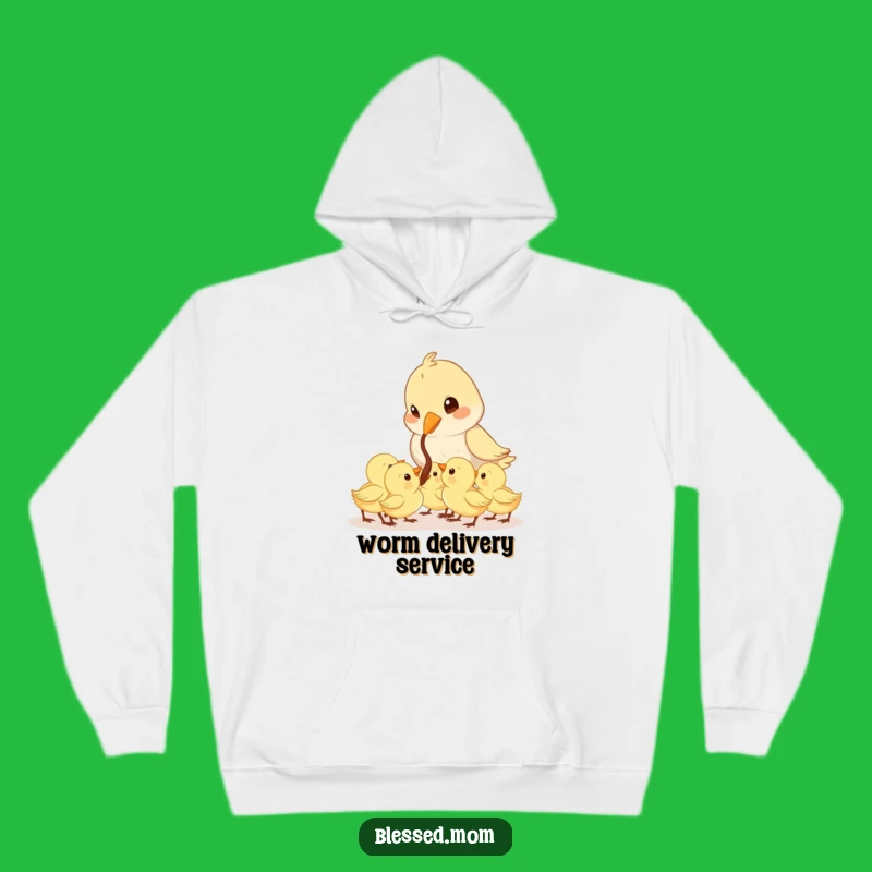 Cozy Funny Mama Bird Feeding Hoodie: Warm & Hilarious Gift for Moms