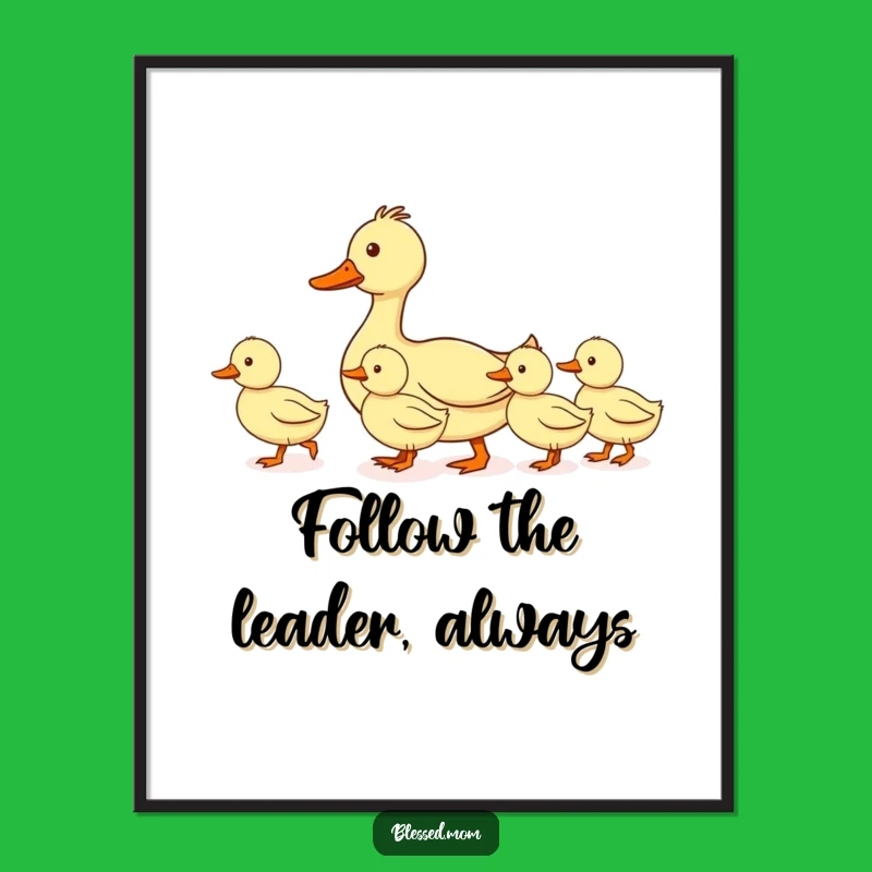 Free Printable Duck Parade Wall Art: Organized Mom Doggo Decor