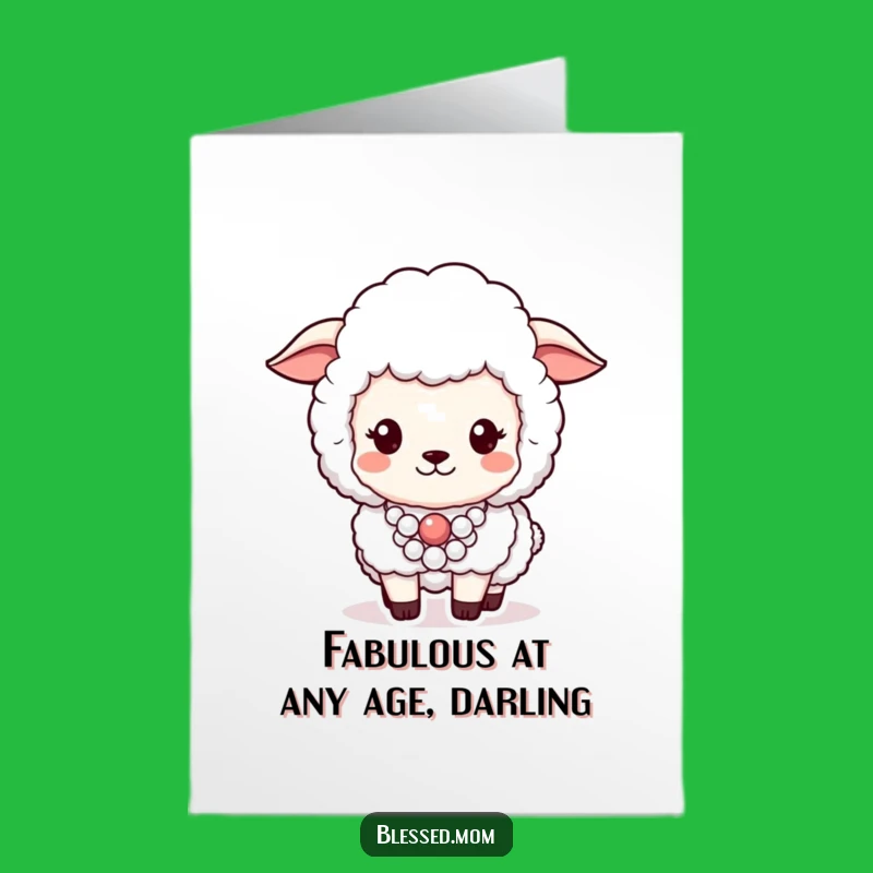 Free Printable Sheep Birthday Card: Fancy Ewe, Perfect DIY Downloadable Gift