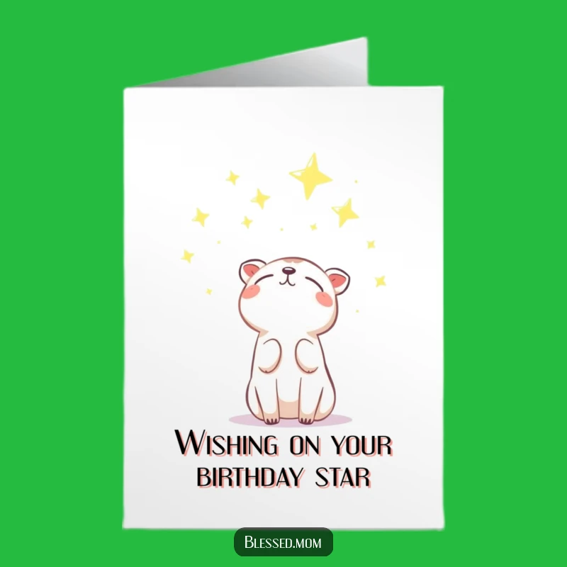 Free Printable Birthday Card: Starry Animal Hope, Hilarious Downloadable Gift for Dreams
