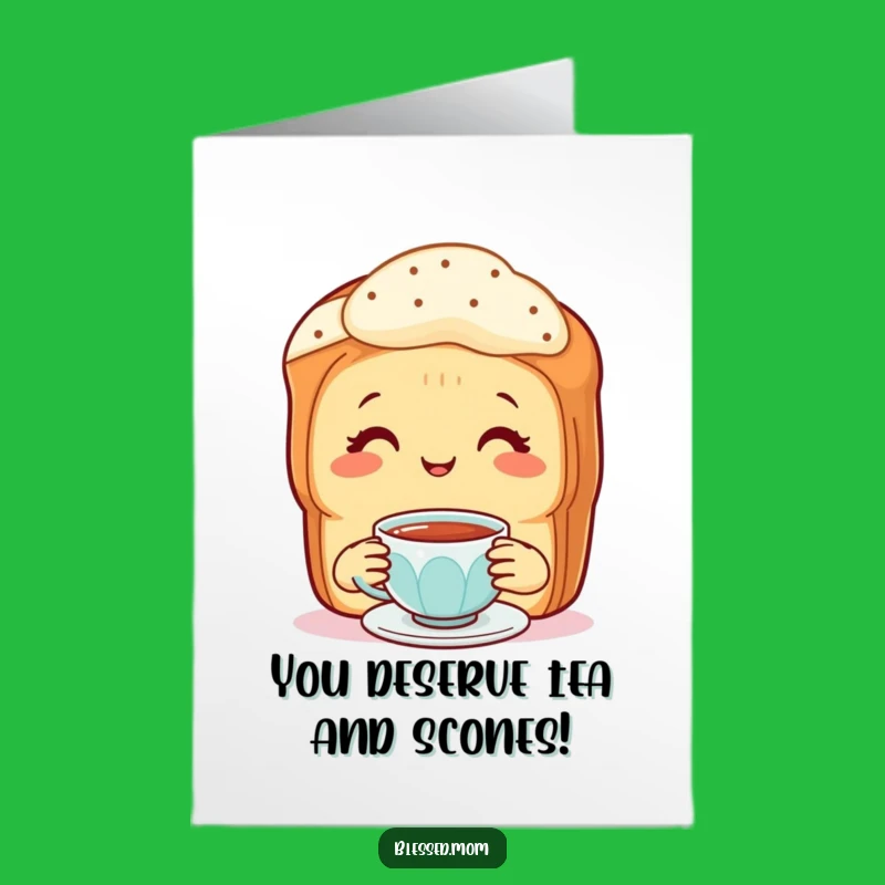 Free Printable Funny Scone Mom Congrats Card - Tea Time Downloadable Gift