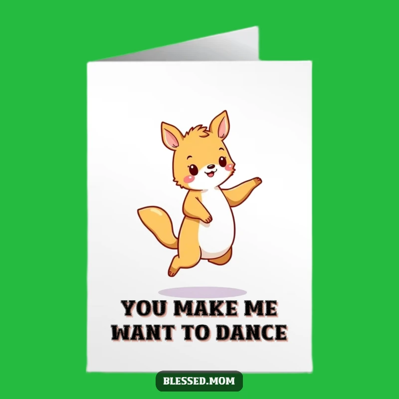 Free Printable Thank You Card: Dancing Animal Joy, Hilarious Downloadable for Thanks