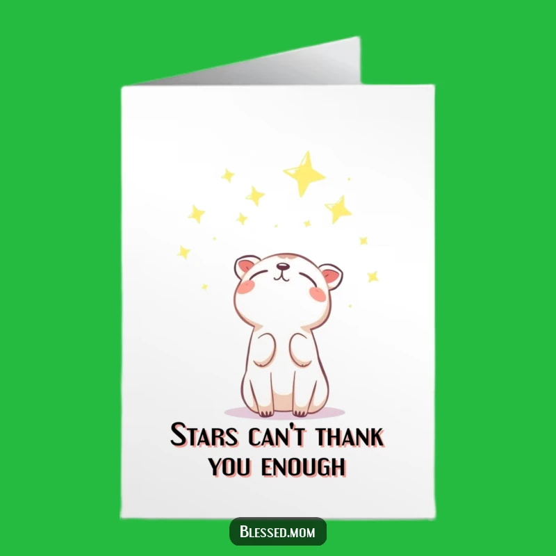 Free Printable Thank You Card: Starry Animal Thanks, Hilarious Downloadable for Kindness