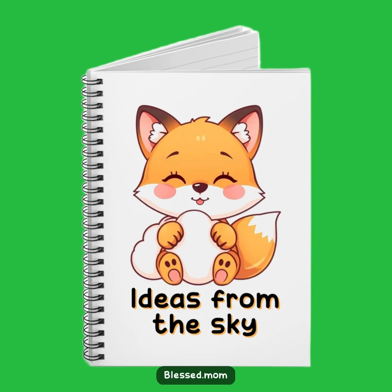 Funny Fox Notebook: Dreamy Thoughts, Perfect Creative Fox Gift