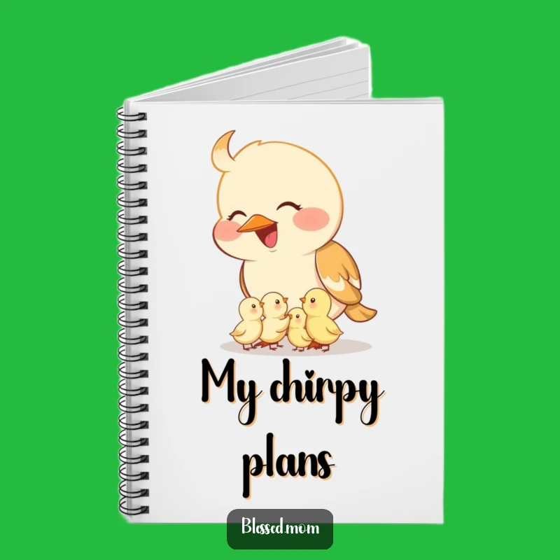 Funny Mama Bird Notebook: Nurturing Journal, Tiny Chicks Diary, Sweet Gift