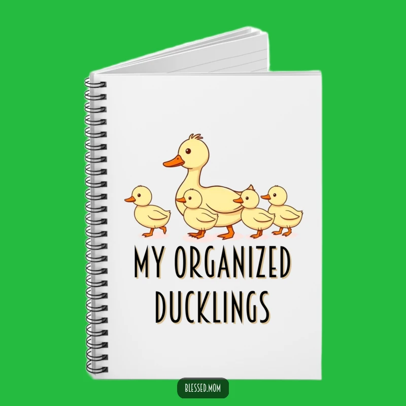 Funny Mom Duck Notebook: Leading Ducklings Line Journal, Perfect Gift for Planners