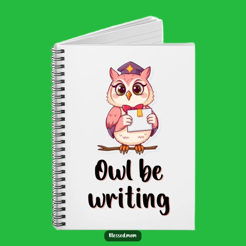 Funny Owl Mom Notebook - Journal Your Smarts with Graduation Humor