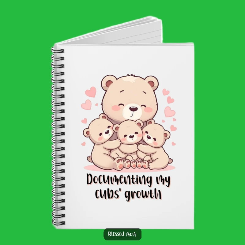 Heartwarming Bear Hug Mom Notebook - Journal of Love & Care
