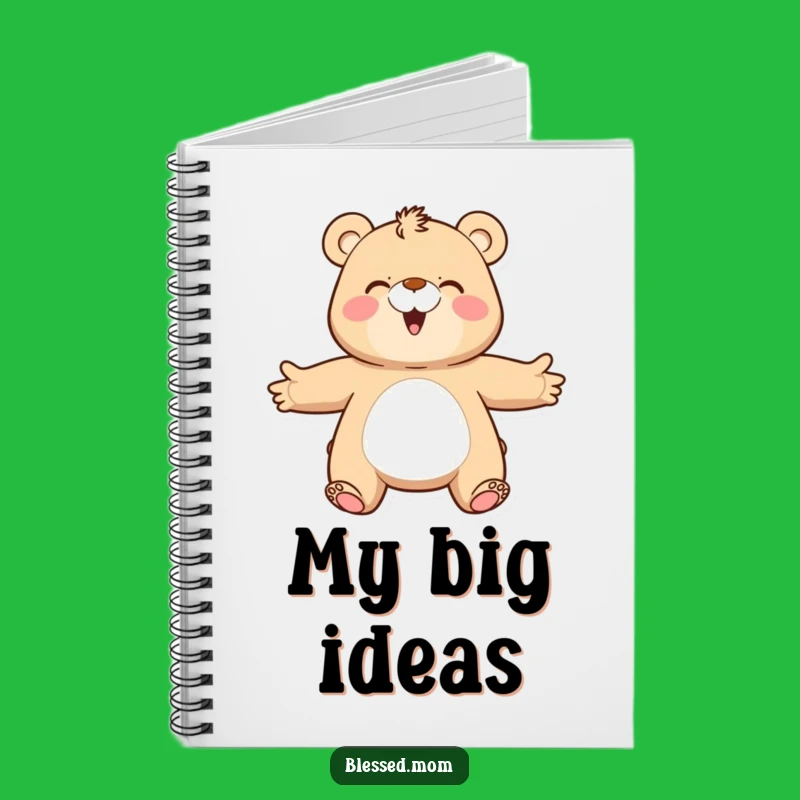 Funny Bear Mom Notebook: Happy Hugger Journal, Cozy Bear Diary, Gift Idea