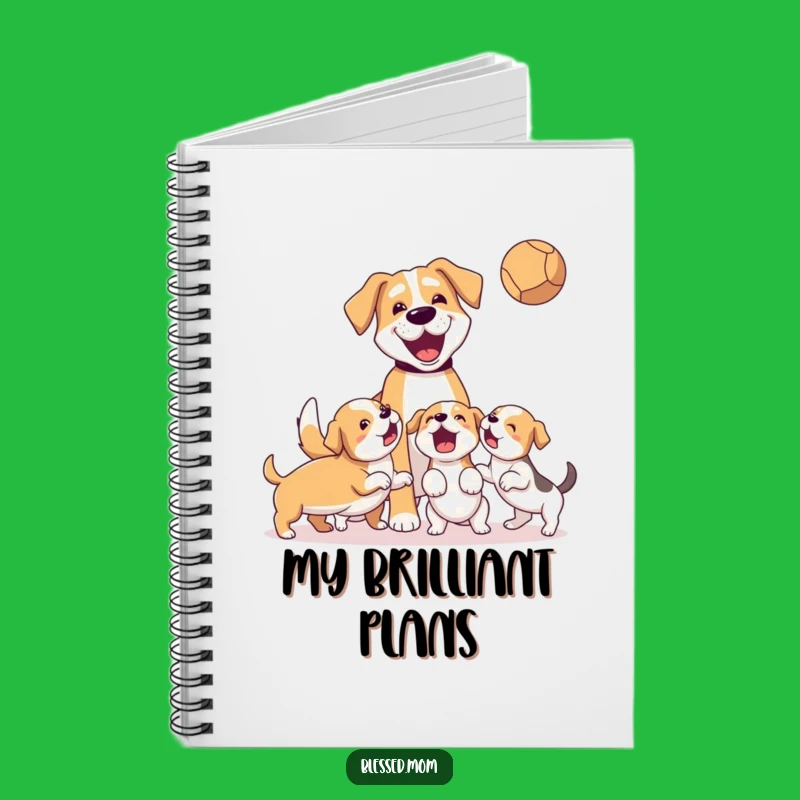 Funny Dog Mom Notebook: Jot Down Fun Puppy Moments
