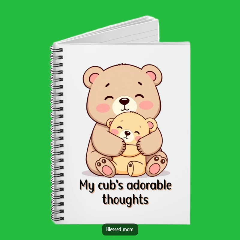 Funny Mama Bear Hug Notebook - Journaling Love Gift