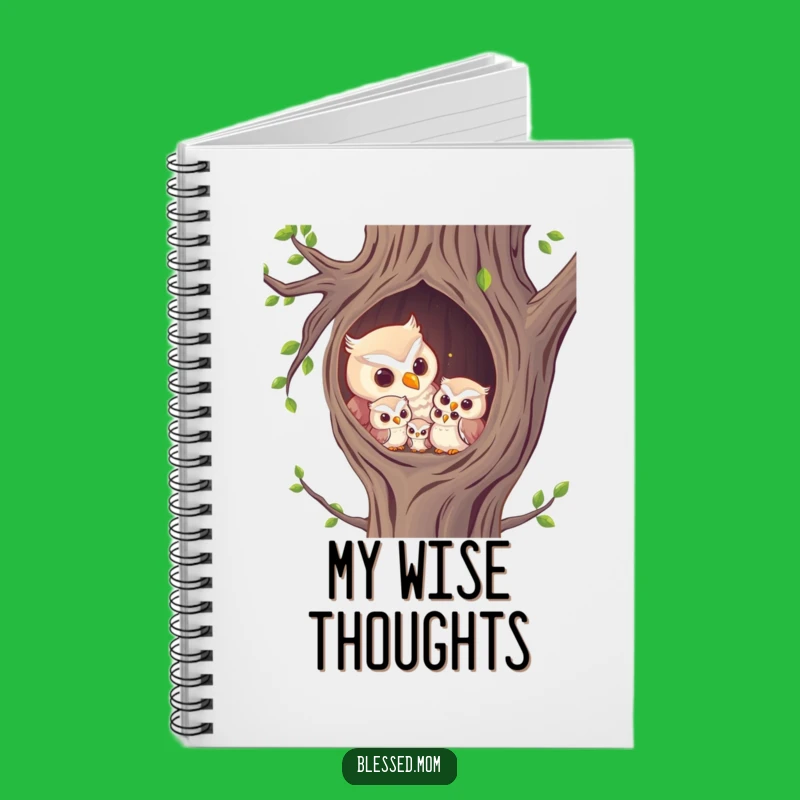 Funny Owl Mom Notebook: Jot Down Wise Thoughts and Notes
