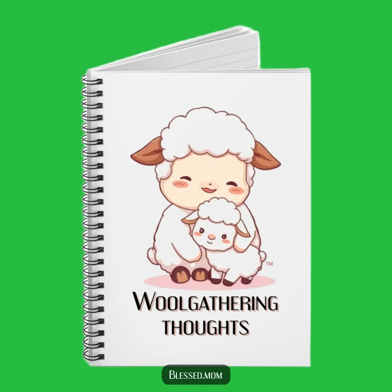 Contented Sheep Mom Notebook - Journal Your Calm Moments with Gentle Art
