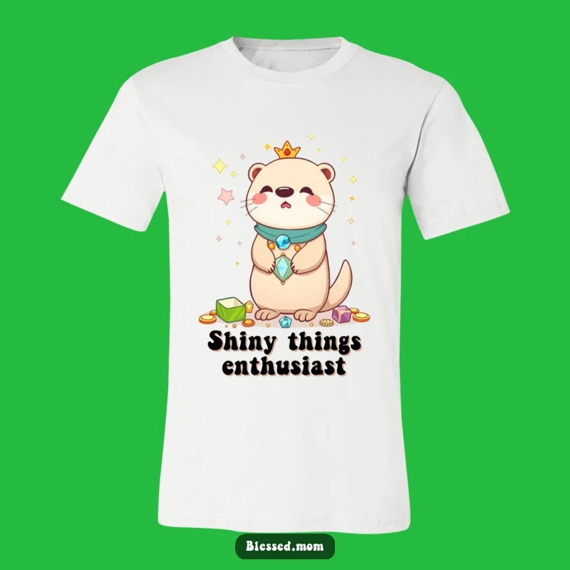 Funny Kawaii Otter Mom T-Shirt - Shiny Treasures Apparel Gift