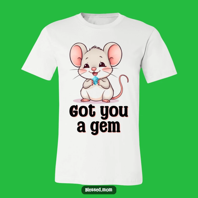 Funny Mouse T-Shirt: Sparkling Jewel Design, Perfect Cute Mouse Gift