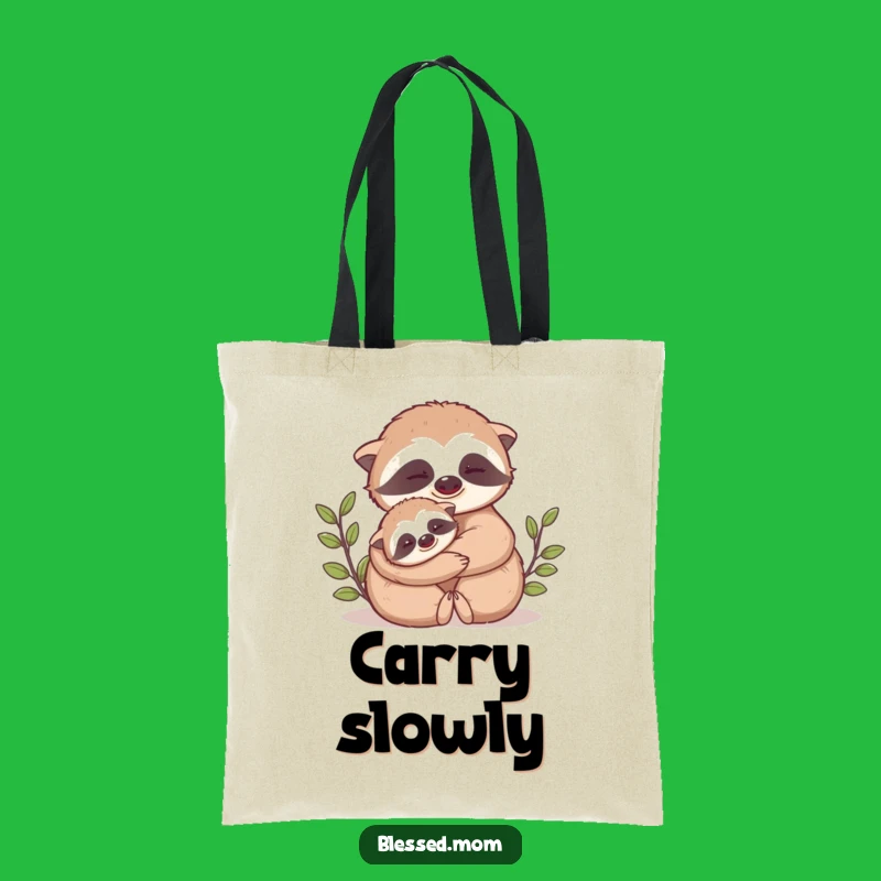 Funny Mama Sloth Hug Tote Bag: Stylish & Hilarious Bag for Sloth Lovers