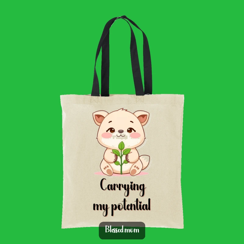 Funny Sprout Animal Tote Bag: Carry Your Growth in this Funny and Practical Bag