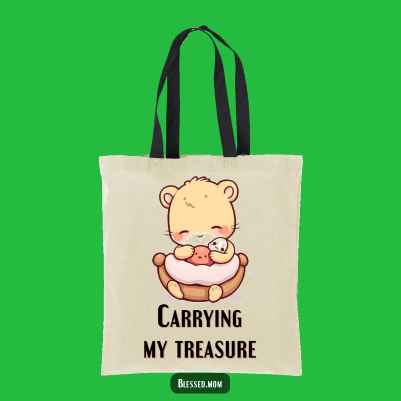 Funny Caring Animal Rocking Tote Bag: Carry Your Treasures with Gentle Style