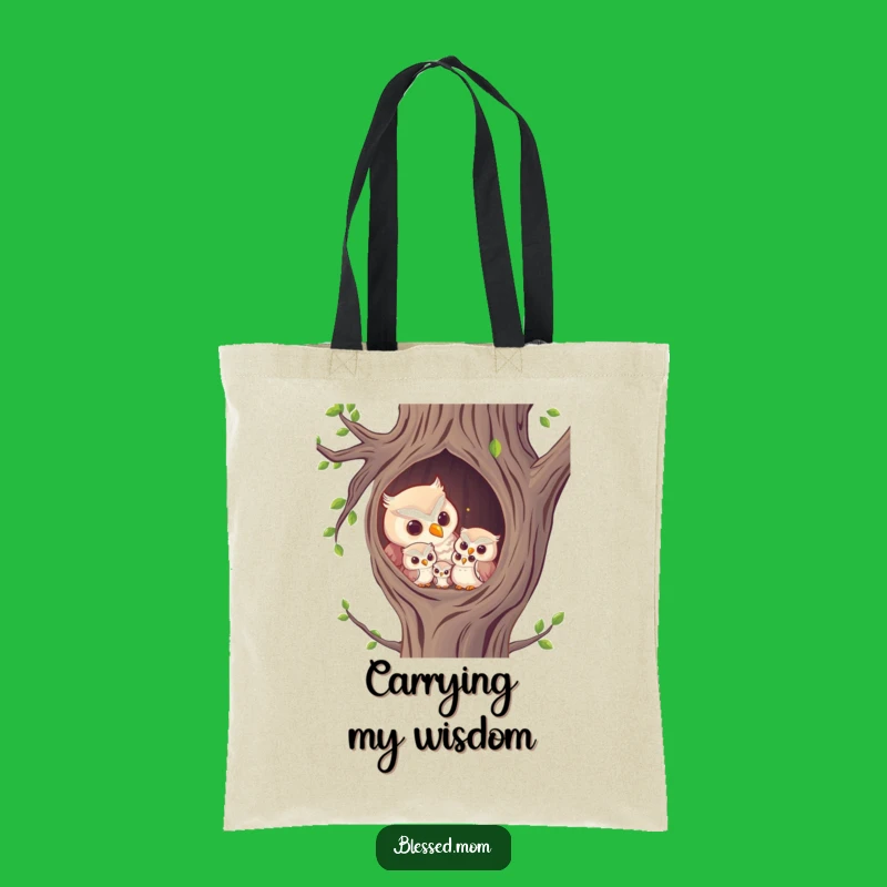 Funny Owl Mom Tote Bag: Carry Your Wisdom with Style
